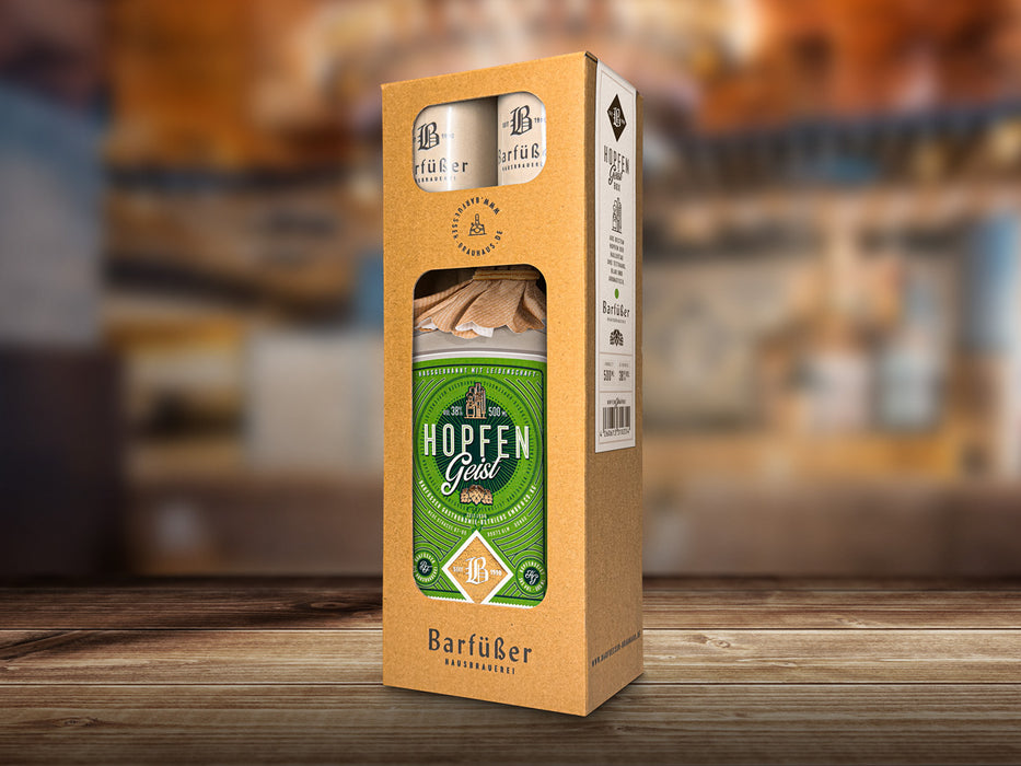 Barfüßer Geschenkbox mit Hopfengeist